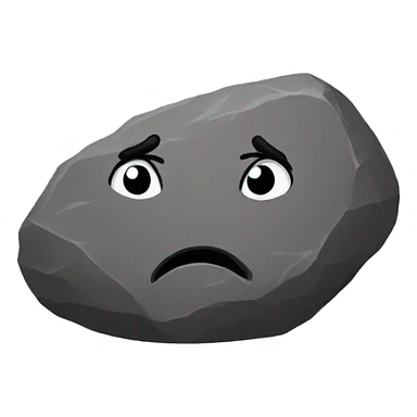 sad rock sticker