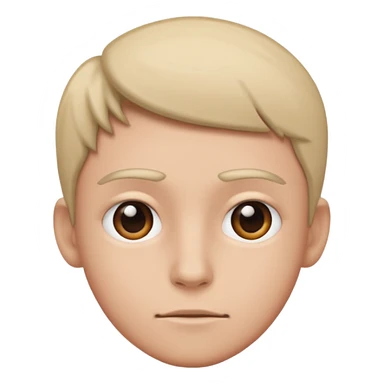 Um rosto olhando pro lado em forma de irônia sticker