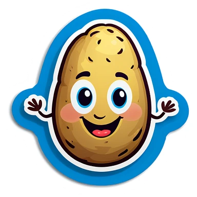 Funny potato  sticker