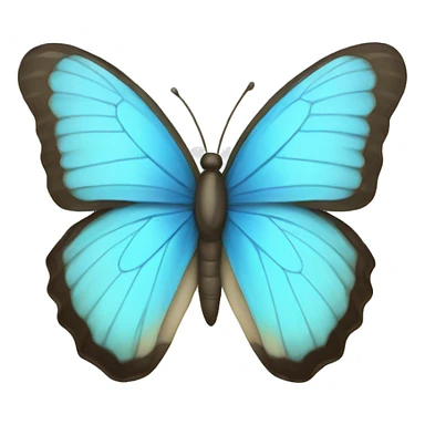 Light blue butterfly sticker