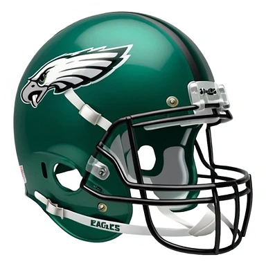Philadelphia Eagles football helmet sticker