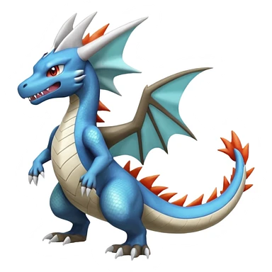Shiny Silvally-Charizard-Marowak-Salamence-Croconaw-Latios-Fakémon-hybrid-creature (full body)  sticker