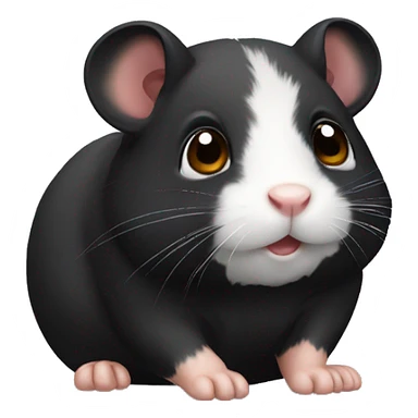 black hamster sticker
