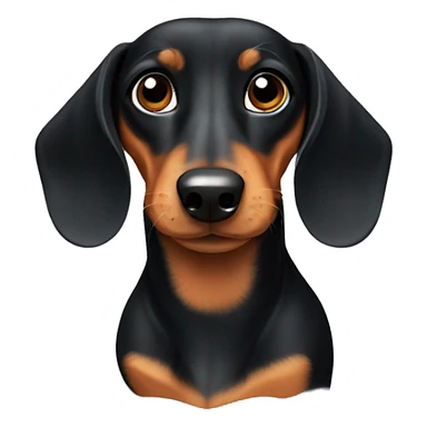 Black and tan dachshund  sticker