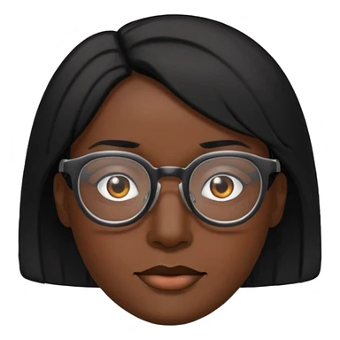 Armpit nook black hair glasses sticker