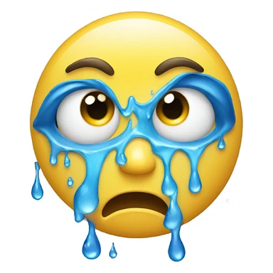 Emoji crying  sticker