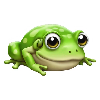 shell shocked frog sticker