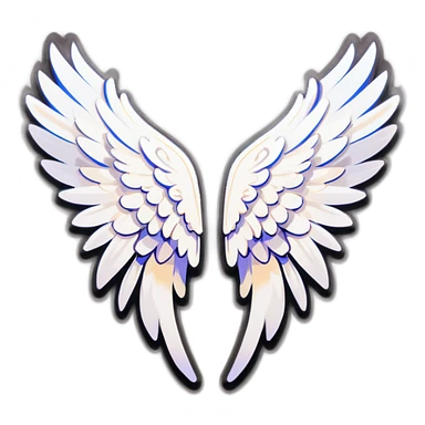 Angel wings sticker
