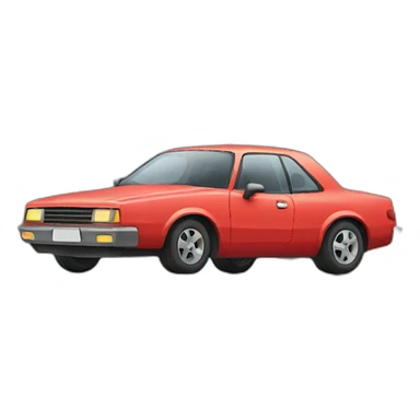 car with no wheels sticker