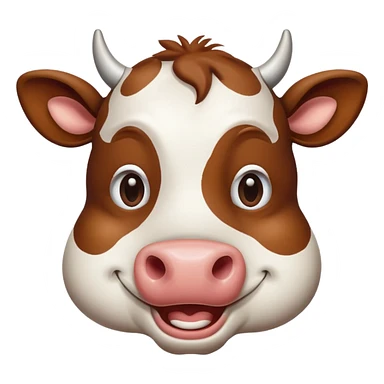 Cow winking sticker