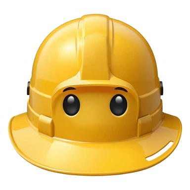 construction hat only, front facing sticker