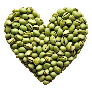 Pistachio heart  sticker