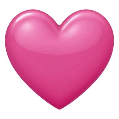 Pink heart letter sticker