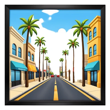 Hollywood Street sticker