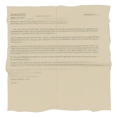 document being dissolved, disapparated sticker