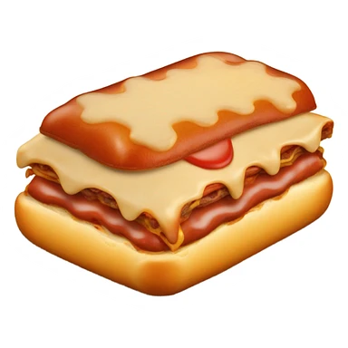 Hotdog on lasagna  sticker