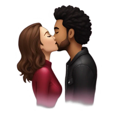 wanda maximoff kissing the weeknd sticker