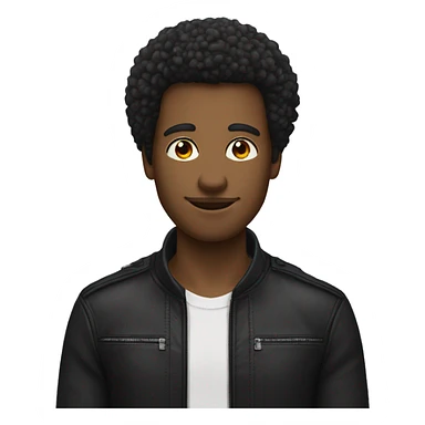 Homme noir avec des oreilles percées et les cheveux Afro blond sticker