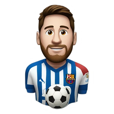 messi whit a target of uno sticker
