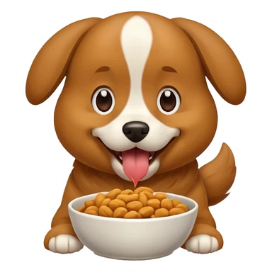 Dog with food  sticker