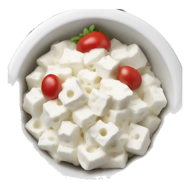cottage cheese in a bowl sticker