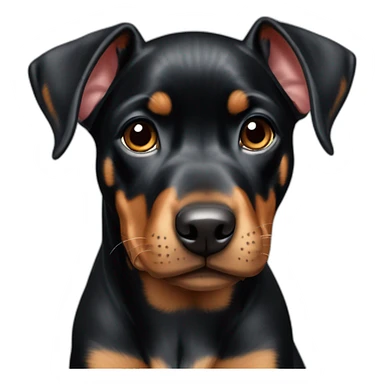 baby dobermann sticker