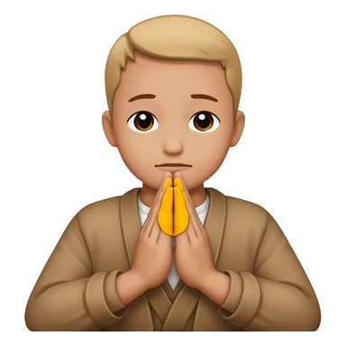 prayer gesture with hands sticker