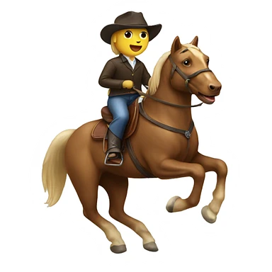 labrador riding a horse  sticker