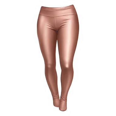 Realistic pair of rose gold leggings. sticker