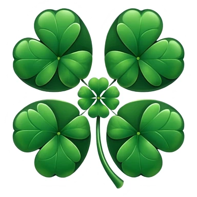 Trebol de 5 hojas de black clover oscuro  sticker