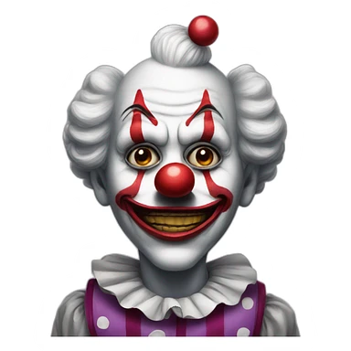 Clown creepy sticker