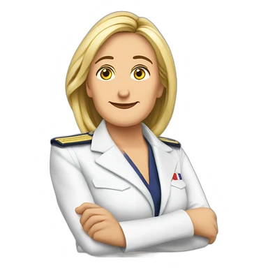 Zemmour embrasse marine le pen sticker