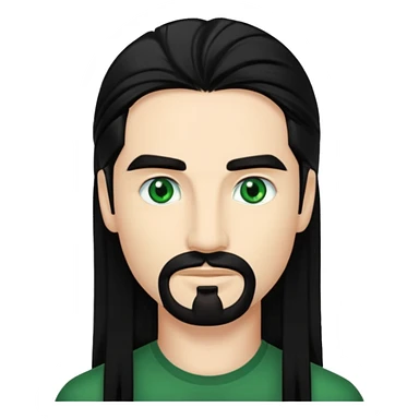 Kevin Richardson green eyes, long black hair sticker