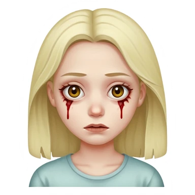 infected girl sticker