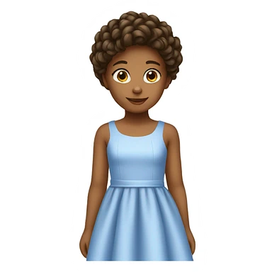 simple dress kids sticker