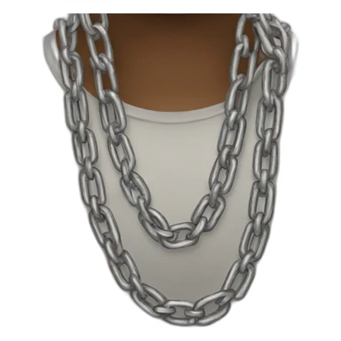 Big long Metal chain sticker