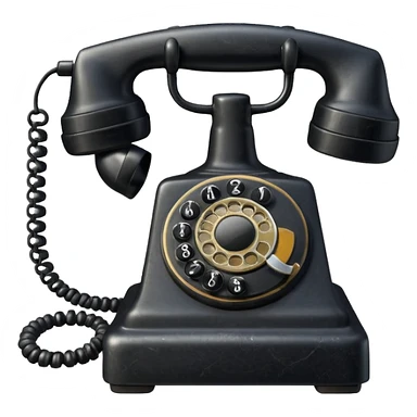 old telephone sticker