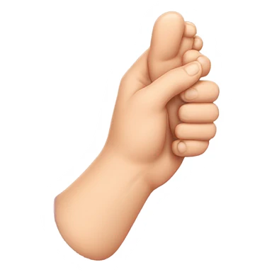 hand holding slipper sticker