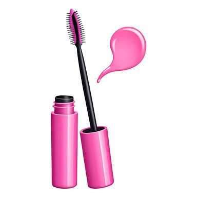 Mascara in pink  sticker