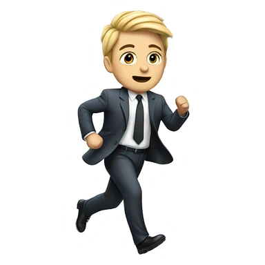 Me running with a suit  sticker