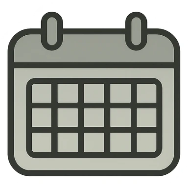 sage green calendar, minimal, soft edges sticker