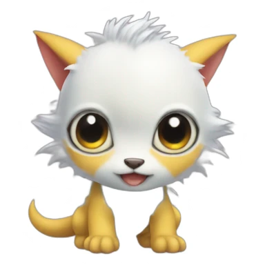 baby Digimon creature sticker