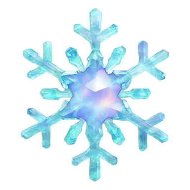opal crystal gemstone snowflake  sticker