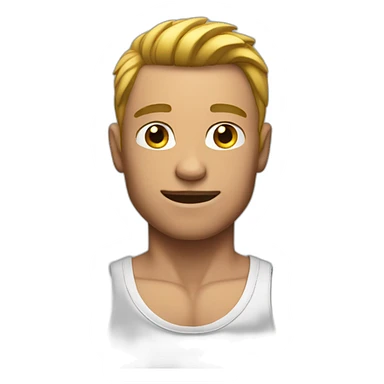 muscular guy sticker