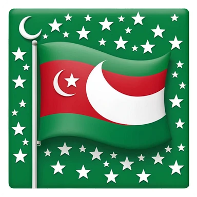 Chechen flag sticker