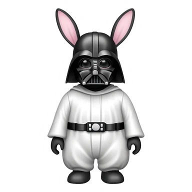 Darth vader as the easter bunny sticker