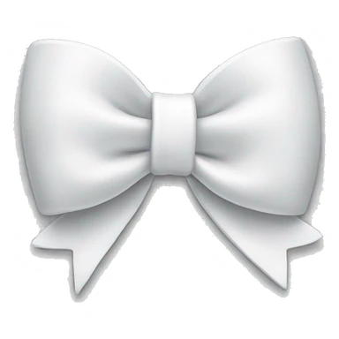 a white bow with “GA” written on it sticker