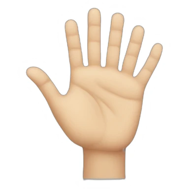 a hand with six fingers sticker