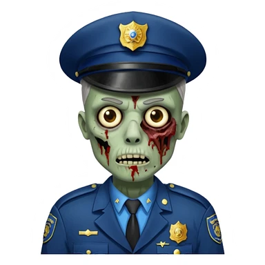 poice zombi sticker