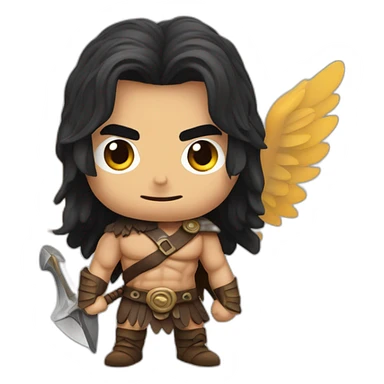 Conan the barbarian with wings sticker
